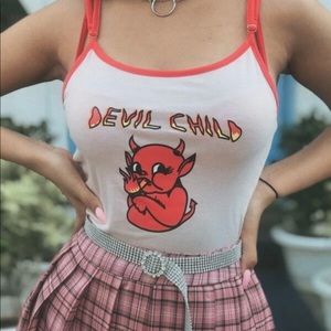 Devil Child Cropped Cami Top